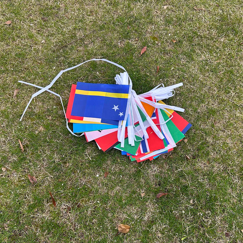 2026 42pcs world Country Flag 14x21cm NEW Football cup Countries Flag Bunting National String Banner Event Garlands decoration