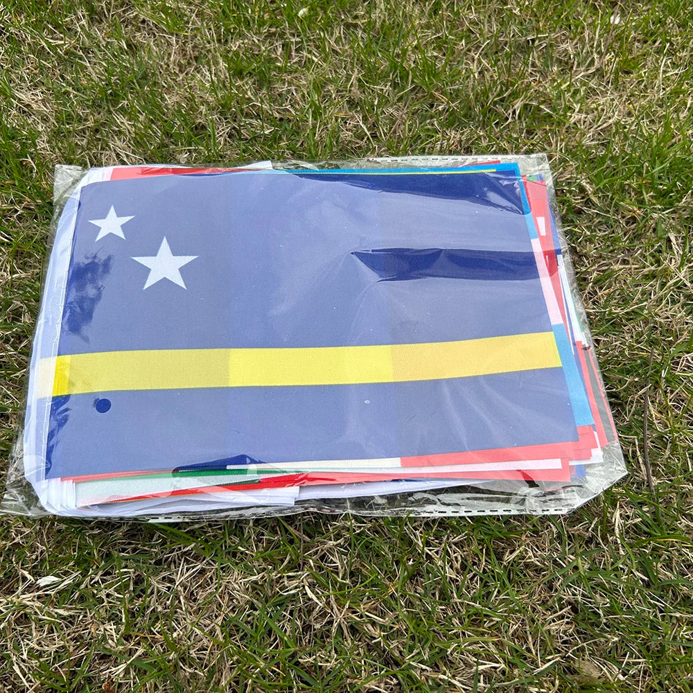 2026 42pcs world Country Flag 14x21cm NEW Football cup Countries Flag Bunting National String Banner Event Garlands decoration