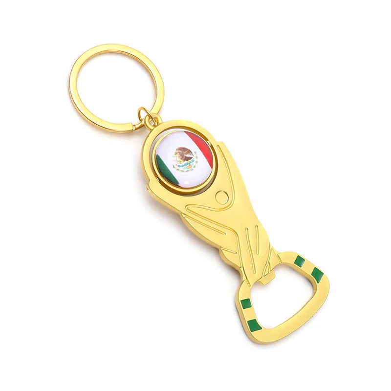 2026 US-Canada-Mexico World Cup Bottle Opener Keychain Fan Tavern World Cup Small Gifts
