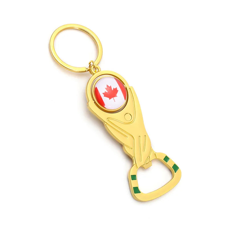 2026 US-Canada-Mexico World Cup Bottle Opener Keychain Fan Tavern World Cup Small Gifts