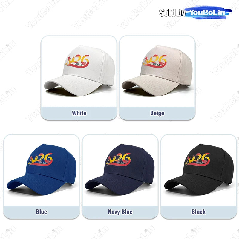 2026 Baseball Cap Casual Sport Cotton Adjustable Trucker Caps Dad Hat Sun Hats For the Olympics Super Bowl World Cup Tennis Open